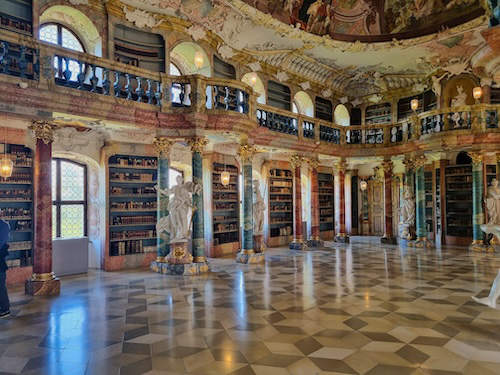 Bibliothekssaal von Kloster Wiblingen