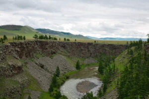 Schlucht Landschaft in der Mongolei